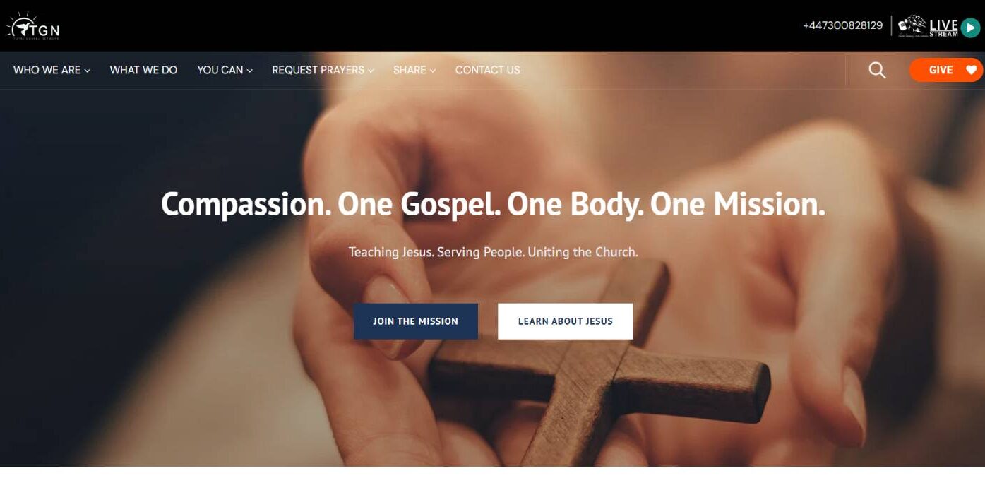 Total Gospel Network (TGN) grew from a grassroots calling to heal, disciple, and unite believers worldwide.